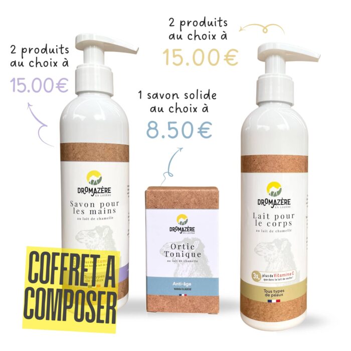 Coffret «Margeride» (1 savon + 2 produits à 15.00€ au choix)